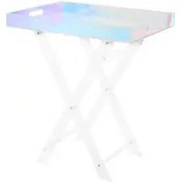 StarTech.com Tablette en acrylique - Table d'appoint pliable - Entièrement en acrylique - Portable - Légère - Design moderne - Multicolore