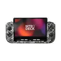 Cracked Nitro Deck - Rocket League Silver Special Edition (Switch), Manette, Multicolore, Blanc, Noir