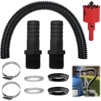 OEM Kit de raccordement pour eau de pluie, tuyau de 1 pouce, 1 m