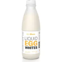 GymBeam Blanc d'uf liquide - forme pratique de blanc d'uf 100%, source rapide et complète de protéines, idéale pour les shakes protéinés, la pâtisserie et la cuisine