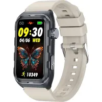 INF Bracelet Connecté Santé: Suivi Complet, ECG, Sommeil, Multisports Beige