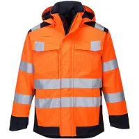 Portwest Veste De Pluie Modaflame Arc électrique Couleur : Orange/marine Taille Xxl -