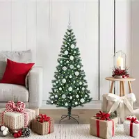 vidaXL Simple Arbre de Noël artificiel pré-éclairé Vert 120 cm - Arbres de Noël artificiels FR1313333 2parcel