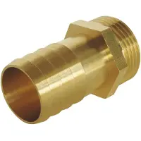 Ayor SOMATHERM FOR YOU - Raccord cannelé droit - Fiable, rapide et facile à connecter - M 1"1/2" pour tuyau d'arrosage Ø39mm - Laiton