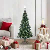 vidaXL Design New Arbre de Noël artificiel pré-éclairé Vert 120 cm - Arbres de Noël artificiels Meubles2025 CHY5868989 2parcel
