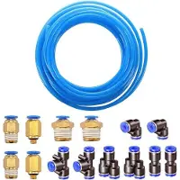 OEM Tuyau pneumatique et hydraulique enPolyuréthanede 10 mètres avec revêtement en plastique bleu - 4 mm x 2,5 mm