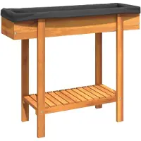 Syfax Lit surélevé de jardin 90x30x75 cm bois massif acacia
