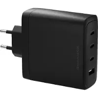 dbramante1928 IT-EU W. Chrg-3xUSB-C +1xUSB-A-BLK (140 W, 4 ports), Chargeur USB, Noir
