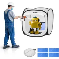 Vevor Cabine de Peinture Portable et Légère 40,5 x 40,5 x 43 cm