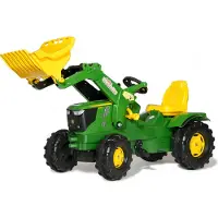 John Deere Trettraktor John Deere 6210R + Frontlader, Flüsterreifen, ab 3 Jahre