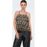 ONLY Haut 'ONLShea' camel / mastic / noir / coquille d'oeuf