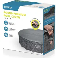 Bestway Bâche d'hivernage Premium Ø 549 cm, grise, ronde