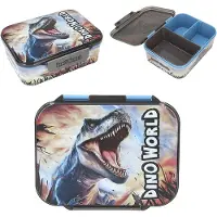 Dino 0413987 Gamelle Boîte De Rangement Alimentaire Polypropylène (Pp) Bleu Et Gris