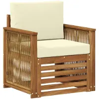vidaXL Canapé d'extérieur moyen , couleur naturelle