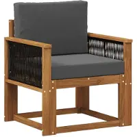 vidaXL Canapé d'extérieur en bois massif d'acacia naturel