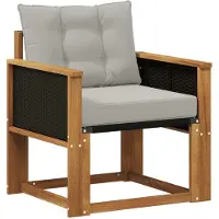 vidaXL Canapé d'extérieur en bois massif d'acacia naturel