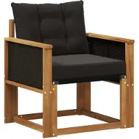 vidaXL Canapé d'extérieur en bois massif d'acacia naturel