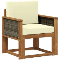 vidaXL Canapé d'extérieur en bois massif d'acacia naturel