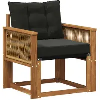 vidaXL Canapé d'extérieur en bois massif d'acacia naturel