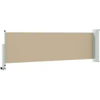 vidaXL , store de balcon, 80 x 300 cm, 100% polyester, fer, acier