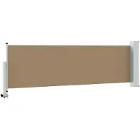 vidaXL , store de balcon, 100 x 300 cm, 100% polyester, fer, acier