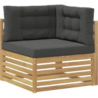 vidaXL Ensemble de salon de jardin 6 pièces, blanc et anthracite, en polyester