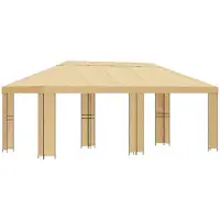 Syfax Abri de jardin 6 x 3 m Crème Polyester et Acier 190