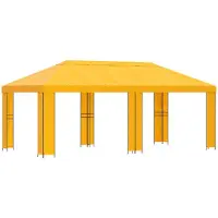 Syfax Abri de jardin 6 x 3 m Jaune Polyester et Acier 190