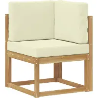 vidaXL Ensemble de canapés d'extérieur , 8 pièces, blanc et crème, en polyester