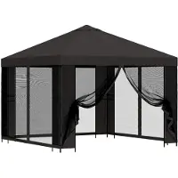 Syfax Abri de jardin avec parois 3 x 3 m Anthracite
