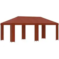 Syfax Abri de jardin 6 x 3 m Terre cuite Polyester et Acier 190