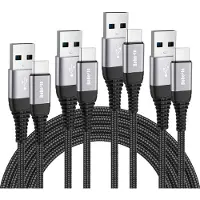 No Brand SUBZONAL-Câble USB C Charge RapideLot de 4, 1M+2M+2M+3M,Cable USB Type C Chargeur pour Samsung Galaxy S20 S21 S22 Plus Ultra S10 S10E S8 S9,A51 A71 A31 A52 A72,A41 A21 A21S A50 A40 A70,A3 A5 2017