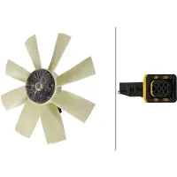 Hella Ventilateur de refroidissement du moteur 24 V, 5 broches – Expertise IAM pour VOLVO FH