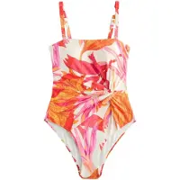 Next Maillot de bain orange / rose / rouge orangé / blanc
