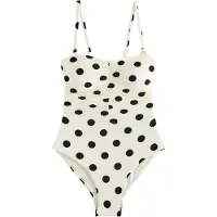 Next Maillot de bain modelant noir / blanc