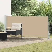Syfax Store latéral rétractable Beige 300 x 120 cm Polyester