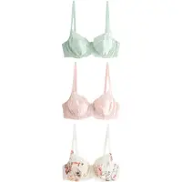 Next Soutien-gorge crème / vert pastel / abricot / rose