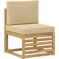 vidaXL Ensemble de canapés d'extérieur , 4 pièces, blanc et beige, 189,5 x 122,5 x 73 cm