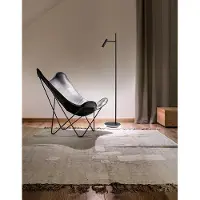 Perenz Lampadaire Led En Métal Noir, Lampe De Sol Moderne Avec Spot Orientable Et Lumière Diffuse, 14W Au Total, Design Élégant, Hauteur 152Cm -