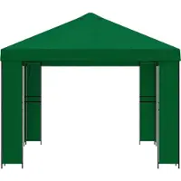 vidaXL Tente de jardin 4 x 3 m, verte, en polyester et acier, 190 g/m²