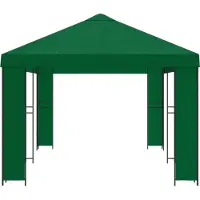 vidaXL , tonnelle de jardin, 6 x 3 m, verte, en polyester et acier, 190 gsm