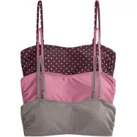 The Set Hauts de bikini gris clair / mûre / rose ancienne