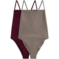 The Set Maillot de bain brun foncé / gris