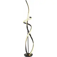 GeeTi Lampadaire Bandol 40 W, 4 000 lm, 3 000 K, chrome noir