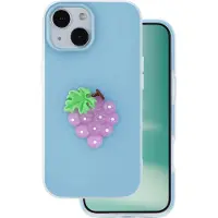 OEM Fruit 2in1 case for iPhone 15 6,1" blue (Apple iPhone 15), Coque pour téléphone portable, Bleu