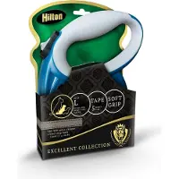 Hilton Smart Dog Tape L Granatowo-Szara Smycz Automatyczna 5m Dla Psa Do 30kg (L, Chien, Promenade)