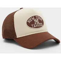 New Era Casquette trucker MLB New York Yankees Oval - Crème, Crème