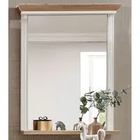 Freiraum Wandspiegel >Jasmin< in Pinie-Hell - 65x83x15cm (BxHxT)