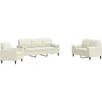 Syfax Ensemble de canapés 3 pcs avec coussins et traversins velours
