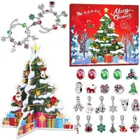 OEM Calendrier de l'Avent pour filles, bijoux, bracelets, 24 surprises